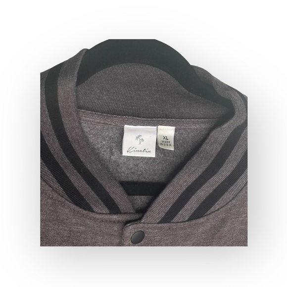 new Kinetix 𖤐 Lost Angeles Varsity Travel Jacket 𖤐 Vintage Black 𖤐 XL Kitson - Picture 5 of 16